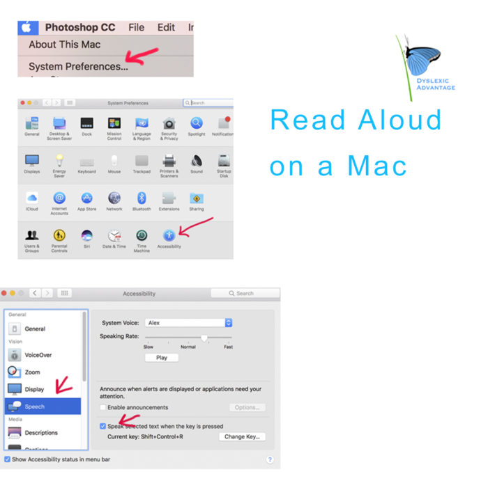 How to Activate Read Aloud on Your Mac (TexttoSpeech) Links Also