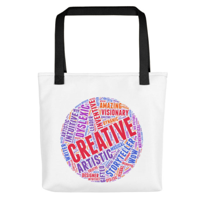 Creative Dyslexic Tote Bag - Image 6