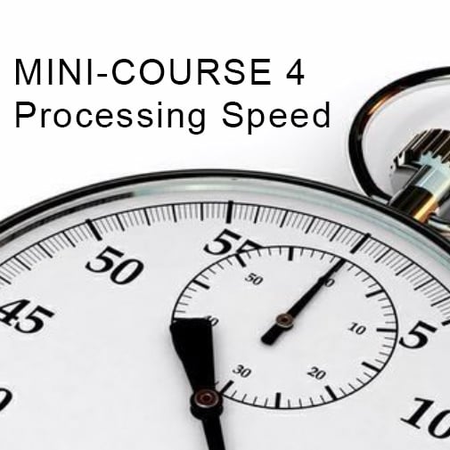 Minicourse 4: Processing Speed and Dyslexia